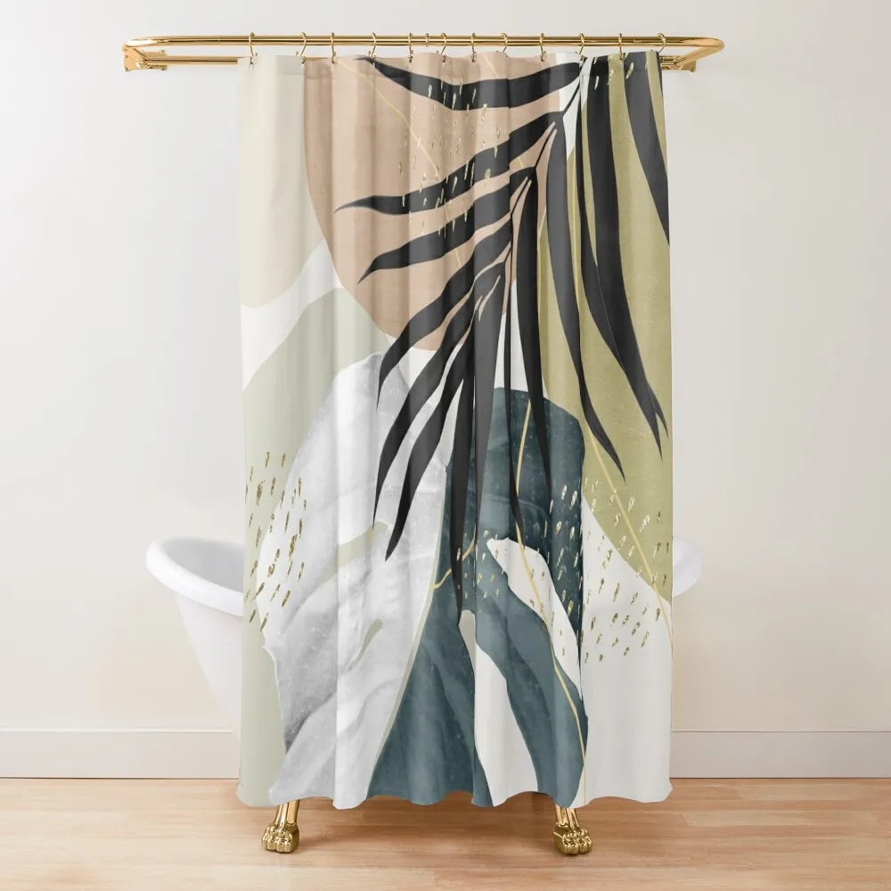 

Monstera Abstract #1 #tropical #decor #art Shower Curtain Bathroom Accessory Luxury Bathroom Bathroom Fabric Curtain