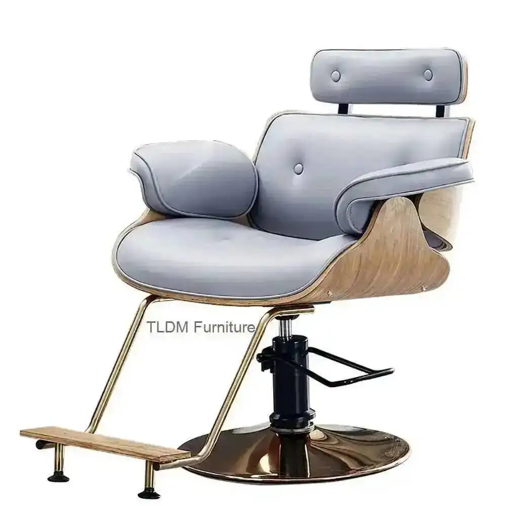

Trendy Salon Barbero Luxury Chair Modern Simple Ergonomic Beauty Portable Barber Silla De Design Salon Furniture Chair