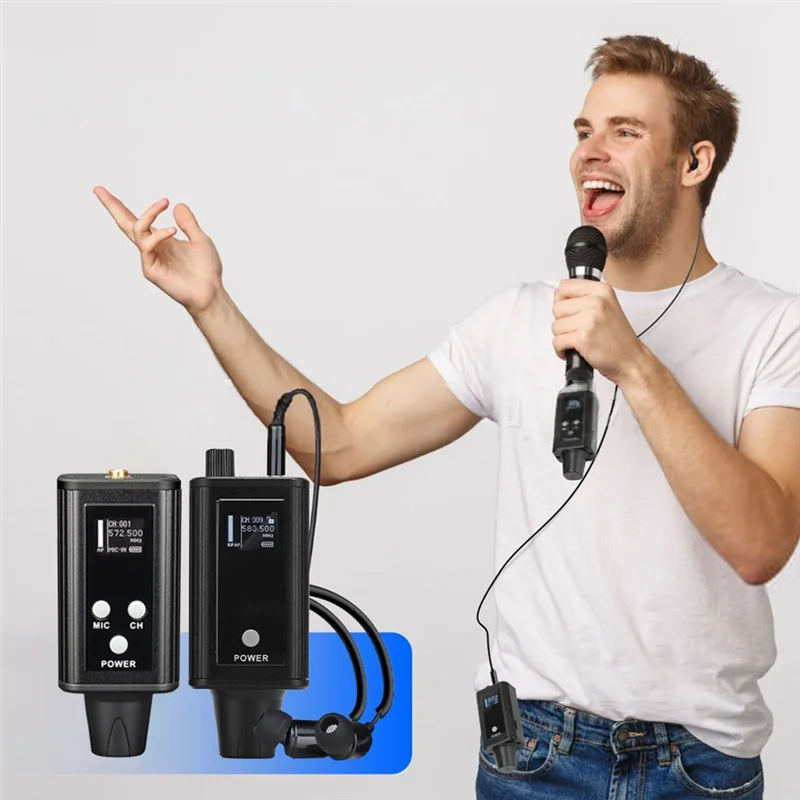 N01R-DS100 Wireless Digital Signal Transmission System UHF Monitoring Module Portable Rechargeable Battery Powered