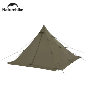 네이처하이크 피라미드 텐트, 난연 야외 캠핑, 통기성 방수, 내화 굴뚝 개방, 1-2 인용, naturehike 2023