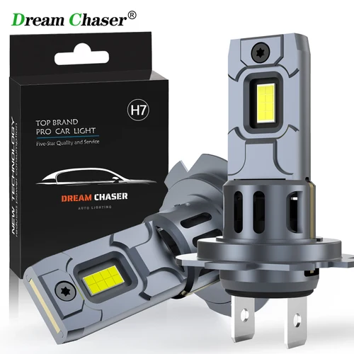 Dream Chaser 20000LM Mini H7 bombilla LED para faros inalámbricos 120W CSP para faros de coche lámparas de diodo automático H7 Turbo Led 12V 6500K