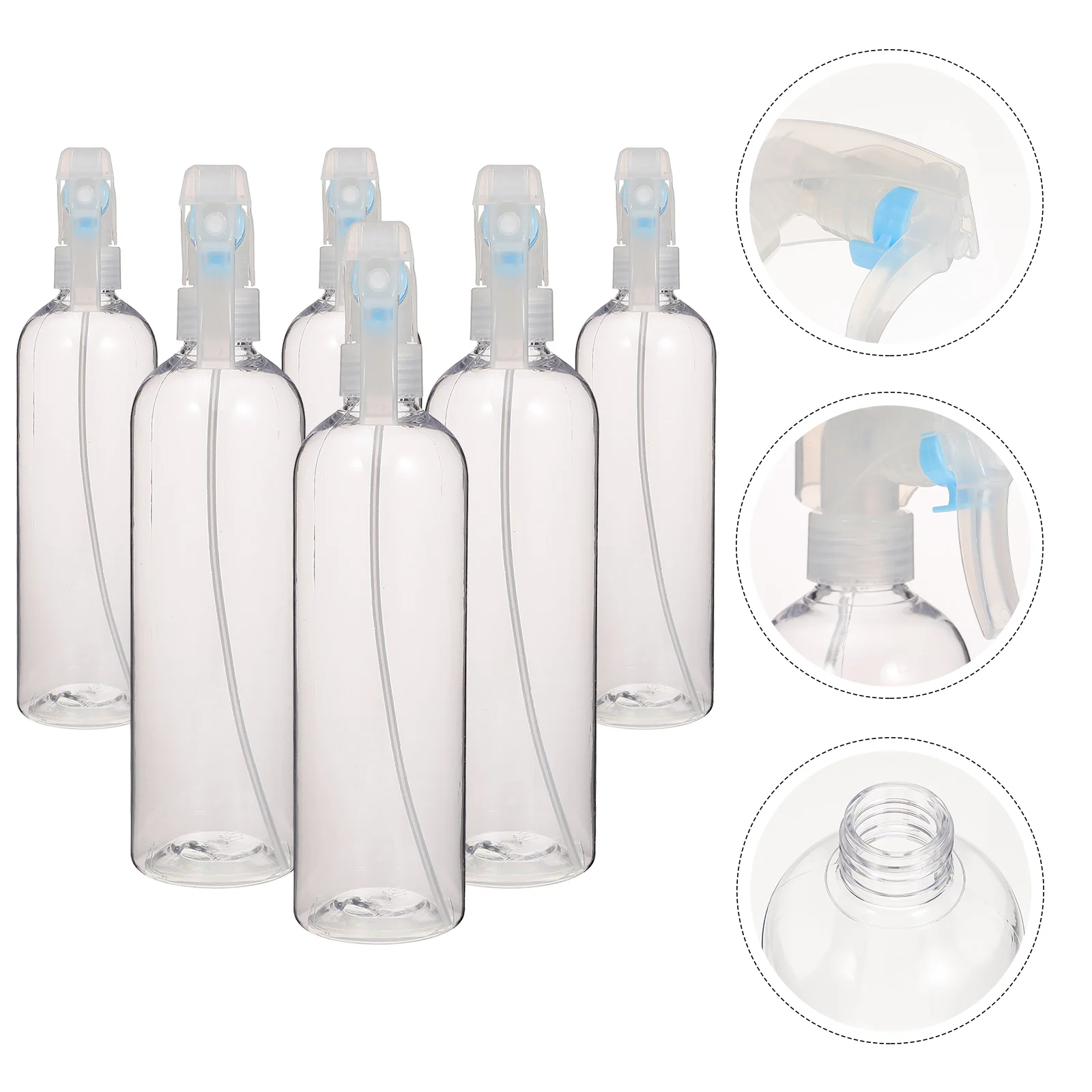 6Pcs Refillable Spray Bottles Pet Fine Mist Sprayers Multi-Function for Plant Watering Barbershop Hair Dress Empty Spray Bottle
