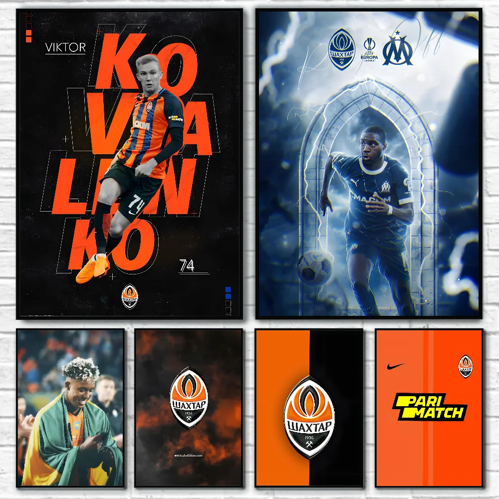 1 قطعة FC Shakhtar Donetsk ملصق ذاتي اللصق فني مقاوم للماء ورقة ملصق مقهى بار غرفة جدار ديكور