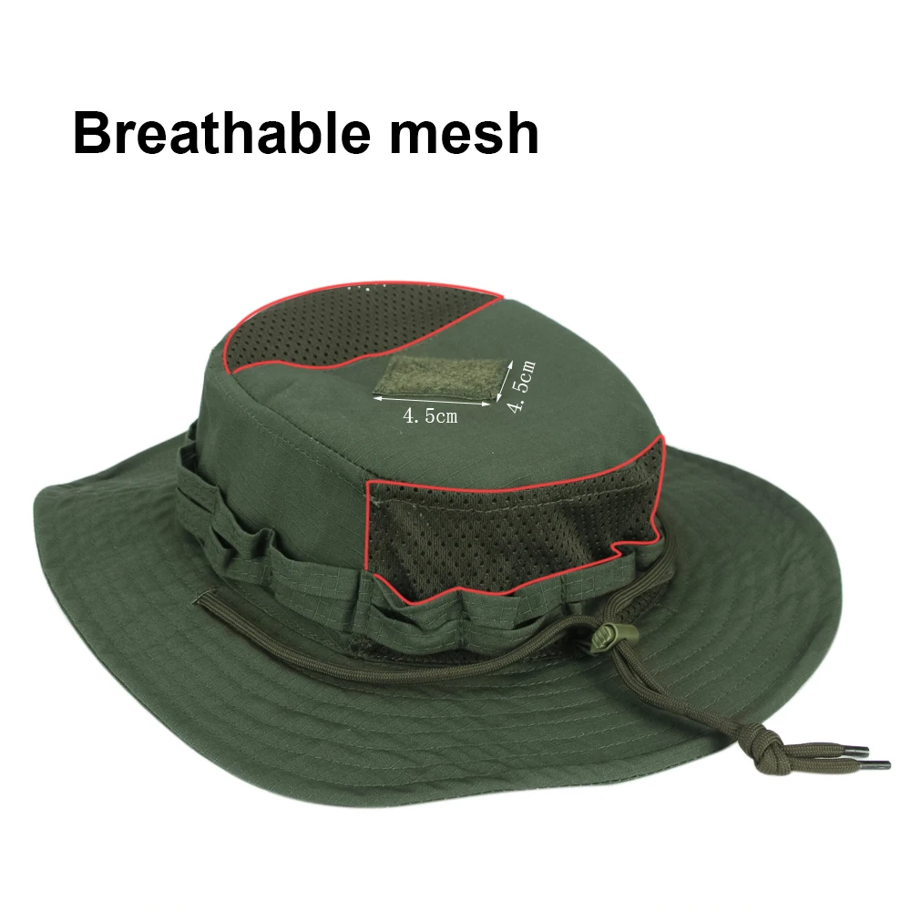 Nouveau Camouflage Boonie casquette à large bord chapeau hommes Sports de plein air pêche randonnée chasse parasol chapeau pliable doux chapeau