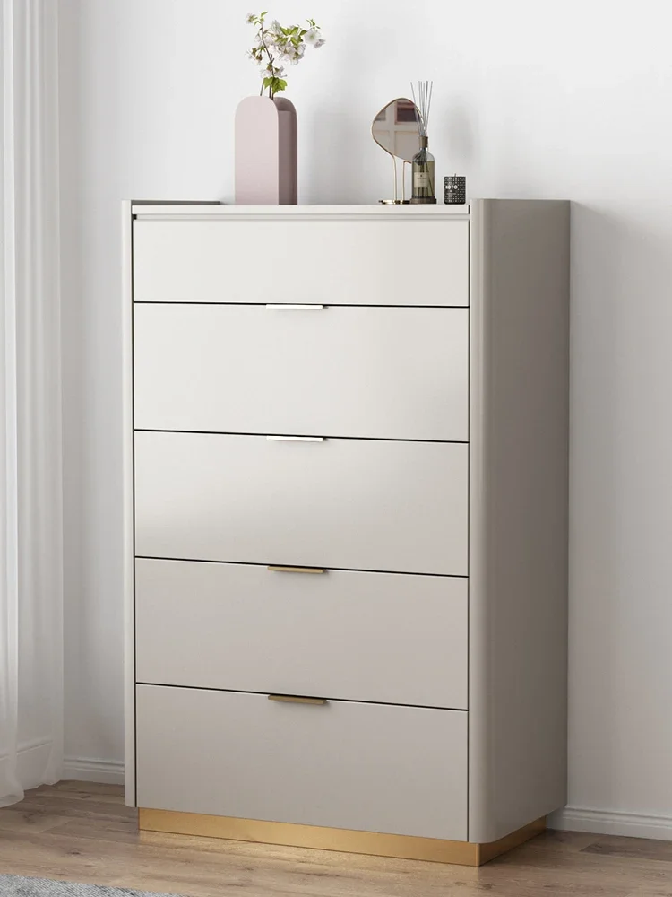 Solid Wood Chest of Drawers Dresser Multifunctional Storage Small Side Cabinet Chest.