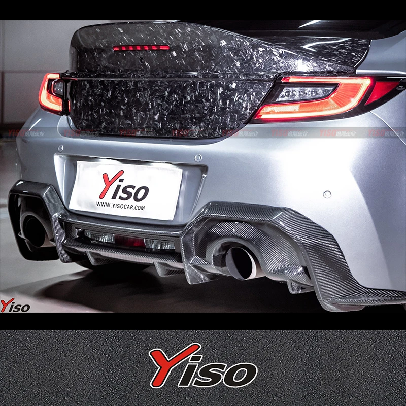 

Подходит для Subaru BRZ 2022-2023 годов, задняя губа из углеродного волокна, модифицированный усилитель, аэродинамический комплект, задний спойлер