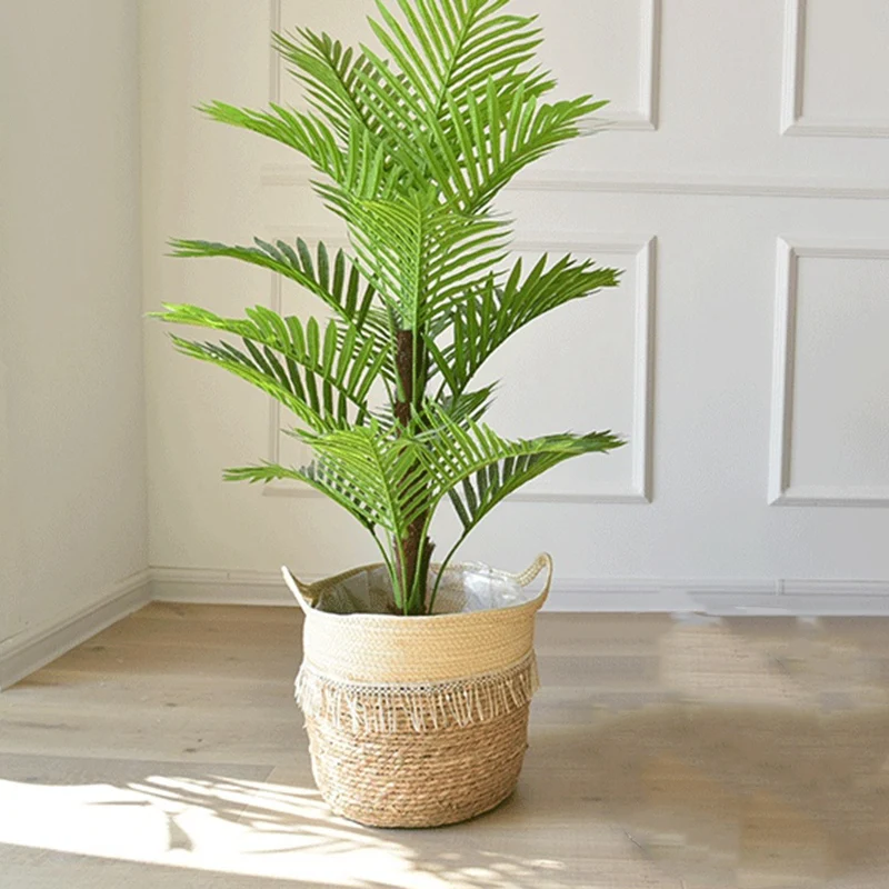 Woven Seagrass Tummy Is Used To Store Plant Basket Or Toy Basket