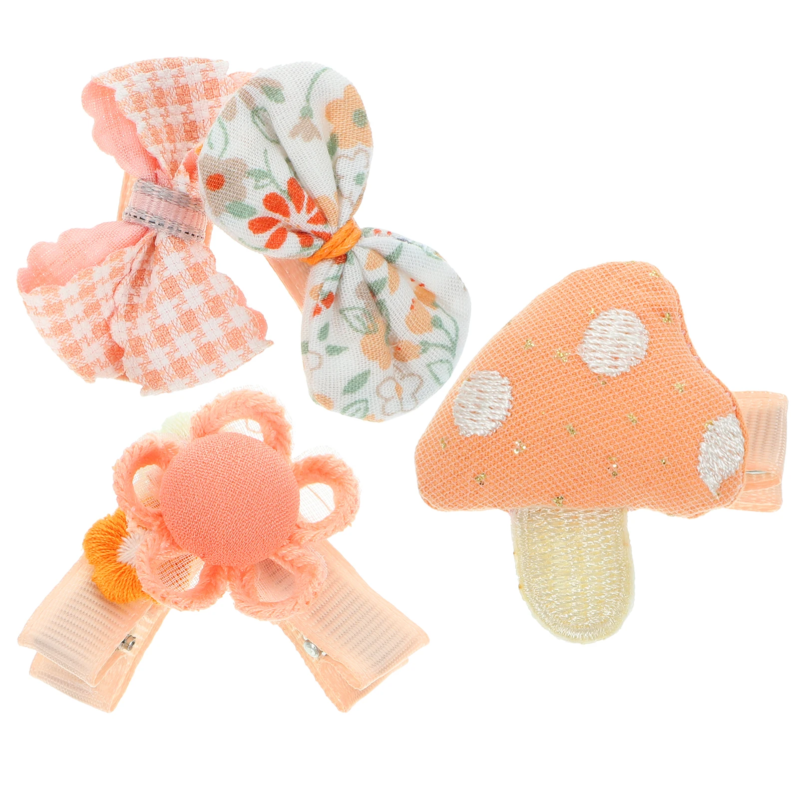 

5pcs Clips for Girls Creative Patterns Pink Plastic Toddler Accessories Little Girl Hair Accessories Kids Bow Hair Decorations
