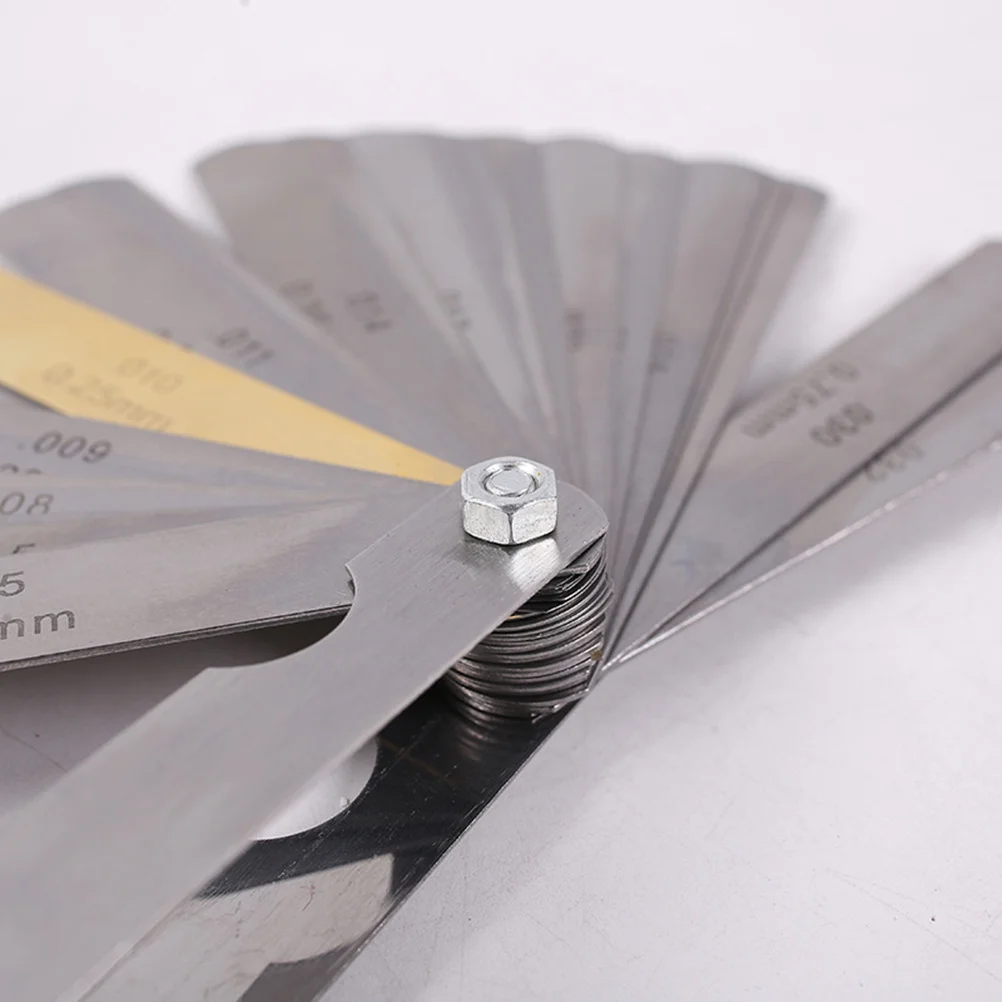 32 Pieces Stainless Steel String Gap Ruler Standard Measurement Gauge Guitar Luthier Tool String Action Gauge for Electric Bass