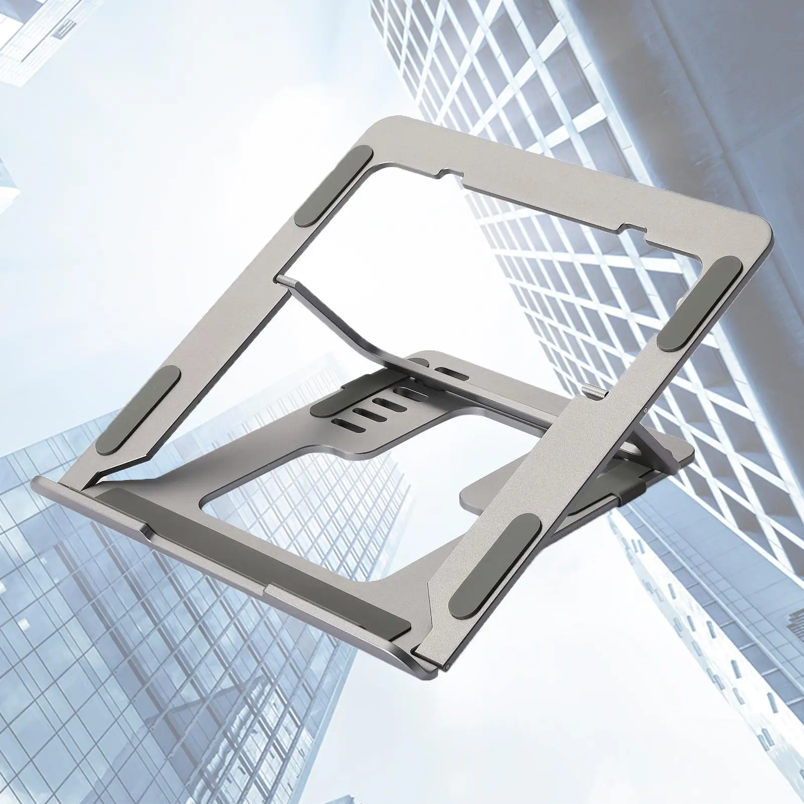 Portable Foldable Adjustable Aluminum Alloy Laptop Cooling Support Stand Bracket Holder with Cloth Bag for Apple MacBook