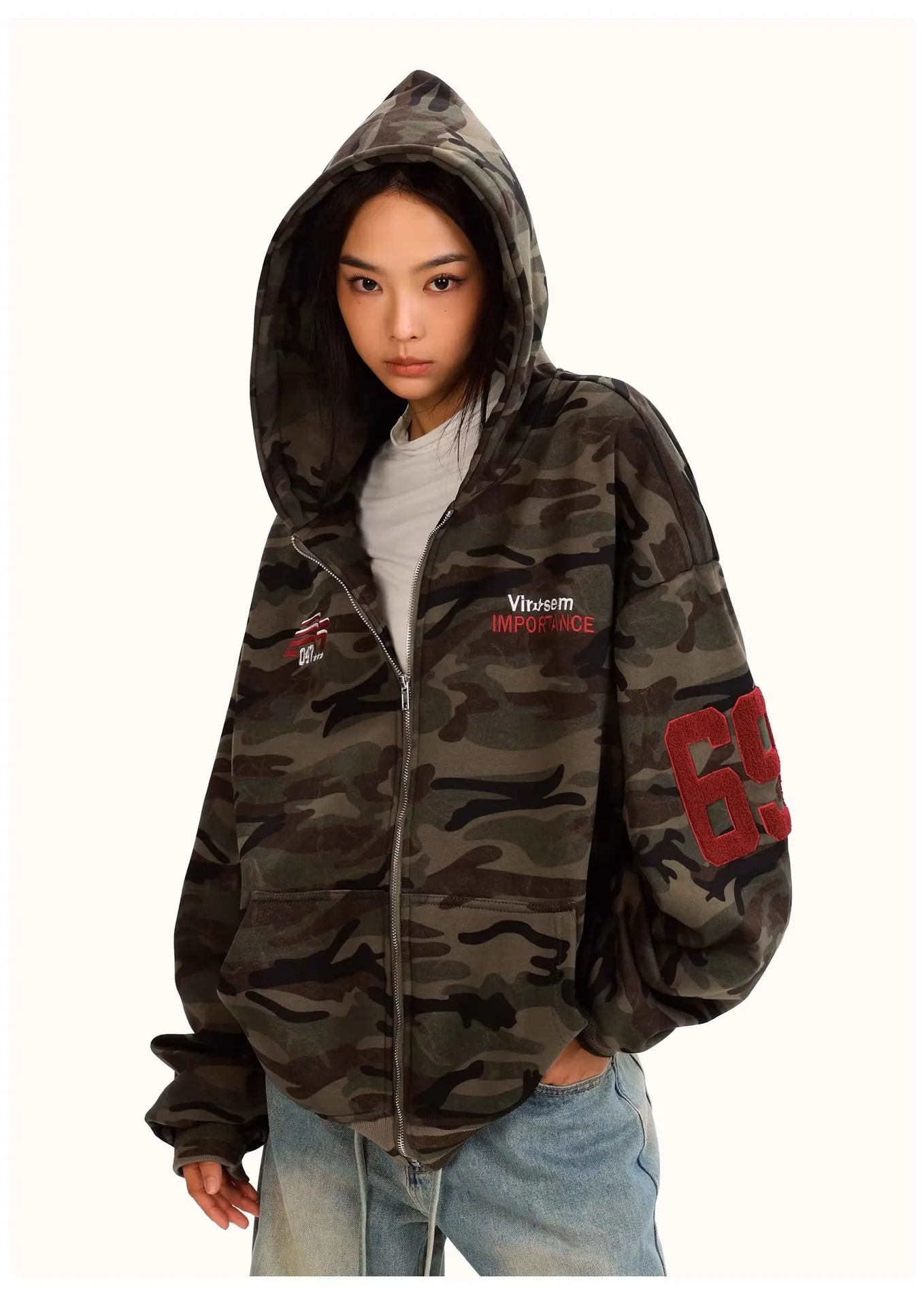 

Мужская и женская уличная одежда, толстовка на молнии с флисовой подкладкой, камуфляжная куртка, унисекс, пальто в американском стиле ретро, зимнее повседневное высокомодное пальто