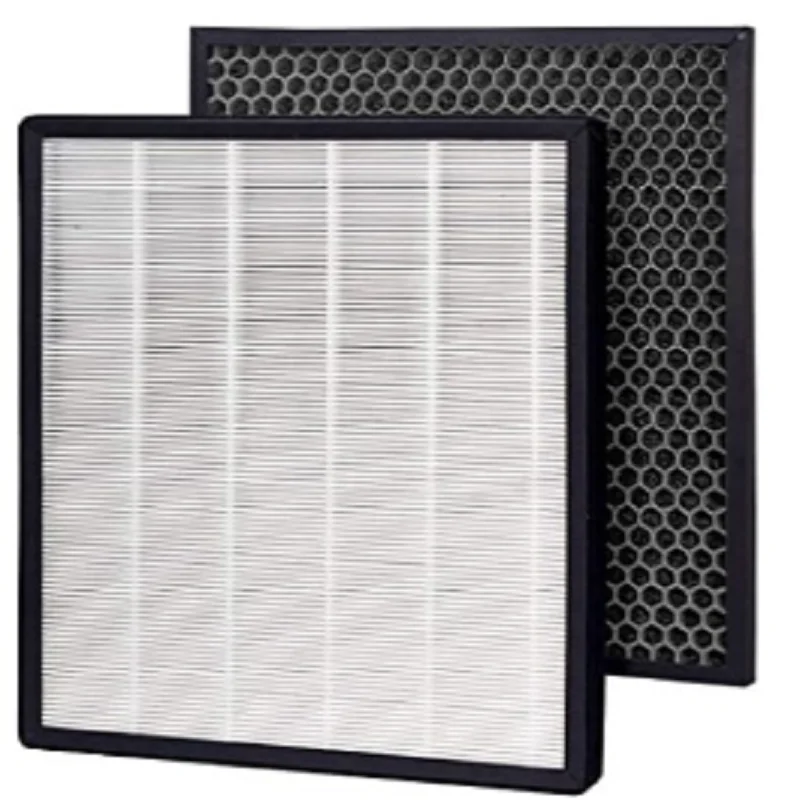 

2Pcs Replacement HEPA Filters Activated Carbon Filters 230x370x30mm(HEPA) ,230x370x10MM(Carbon)