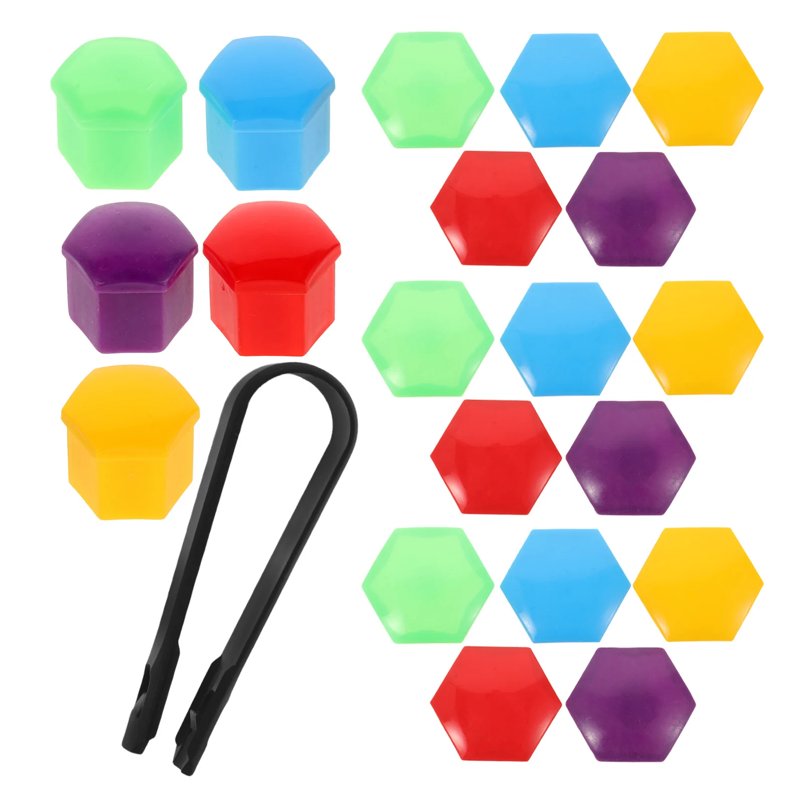 

20Pcs Mini Wheel Nut Cover PP Material Car Accessory Protection DIY Stylish Long Lasting Performance Car Wheel Nut Covers