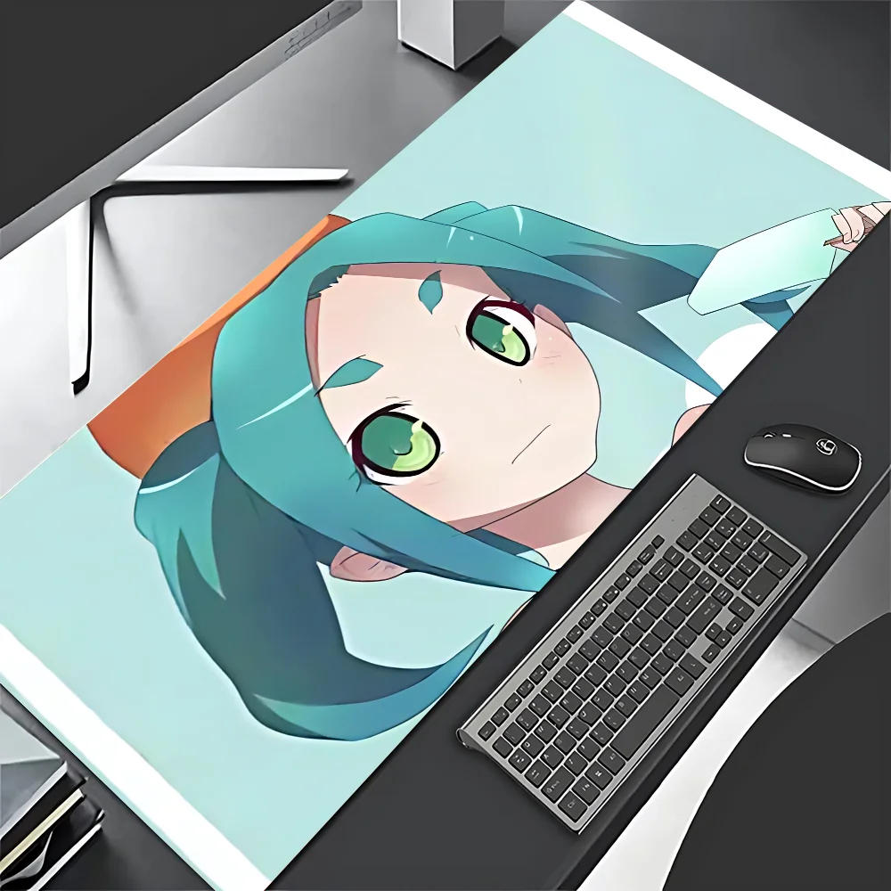 Imagem -03 - Hd-monogataris-yotsugi-onoki s Mouse Pad para Laptop Acessórios de Jogos Tapete Grande Mesa para Computador Gamer Teclado ru