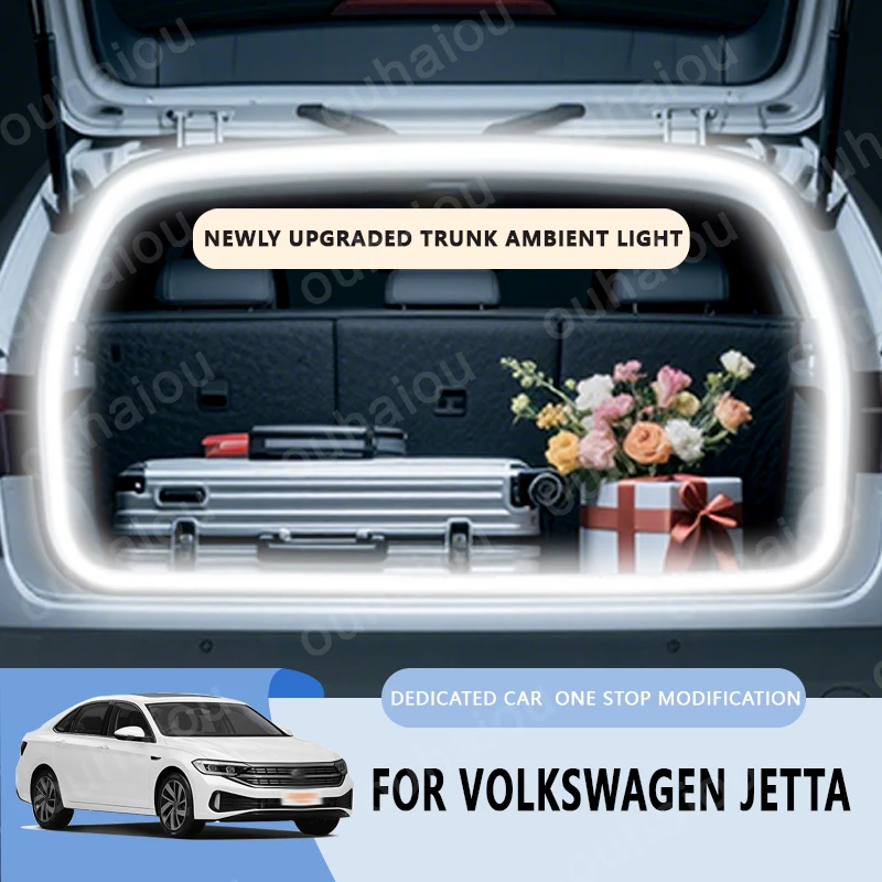 

For 2009-2025 Volkswagen Jetta trunk light modification light Atmosphere lights White warm white Rear Trunk LED Light Bar