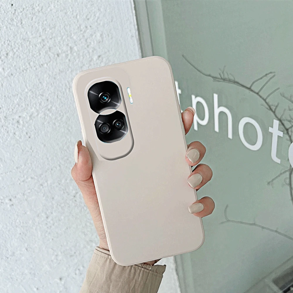 Luxury  Liquid Silicone Phone Case for Honor 90 Lite 70 Lite 90lite 70lite Coque TPU Protective Camera Lens Back Cover