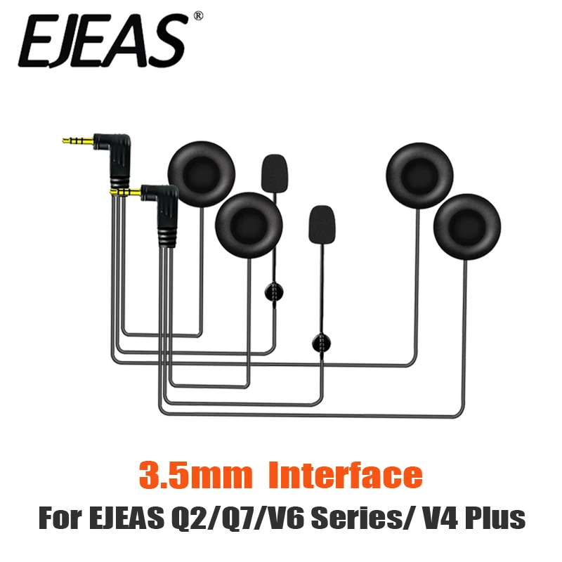 

EJEAS Noise Reduction Microphone Headset For V6 Series Q2 Q7 V4 Plus Motorcycle Bluetooth Helmet Intercom 3.5mm Interface CVC
