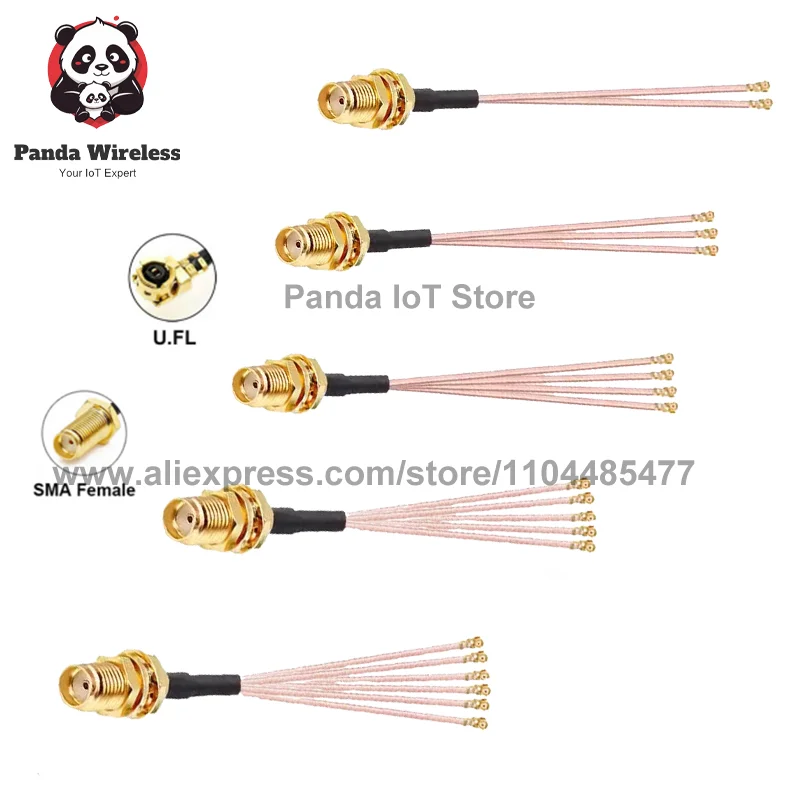 1PCS SMA Female to U.FL Multi Head Adapter Cable RG178 3G 4G WIFI Radio Antenna Solder Module Extension Pigtail 10cm/20cm/35cm