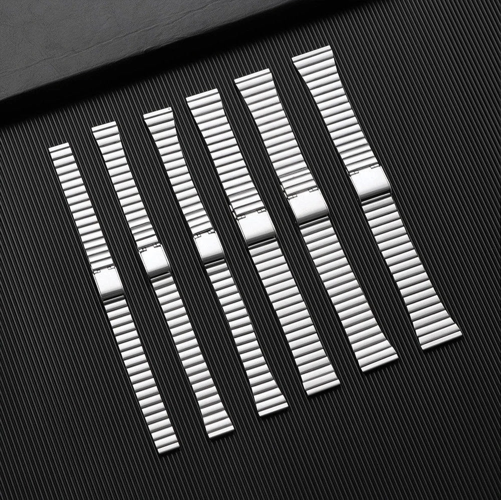 Stainless Steel Strap 10mm 12mm 14mm 16mm 18mm 20mm Watch Band for Casio F-91W F105 F108 A158W A168 AE1200 AE1300 Metal Band