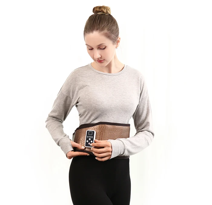 Korea Bio Wave Low Frequency Acupuncture Thermal Infrared Heat Therapy Heating Electrode Pads Tens Ems Massage Waist Belt