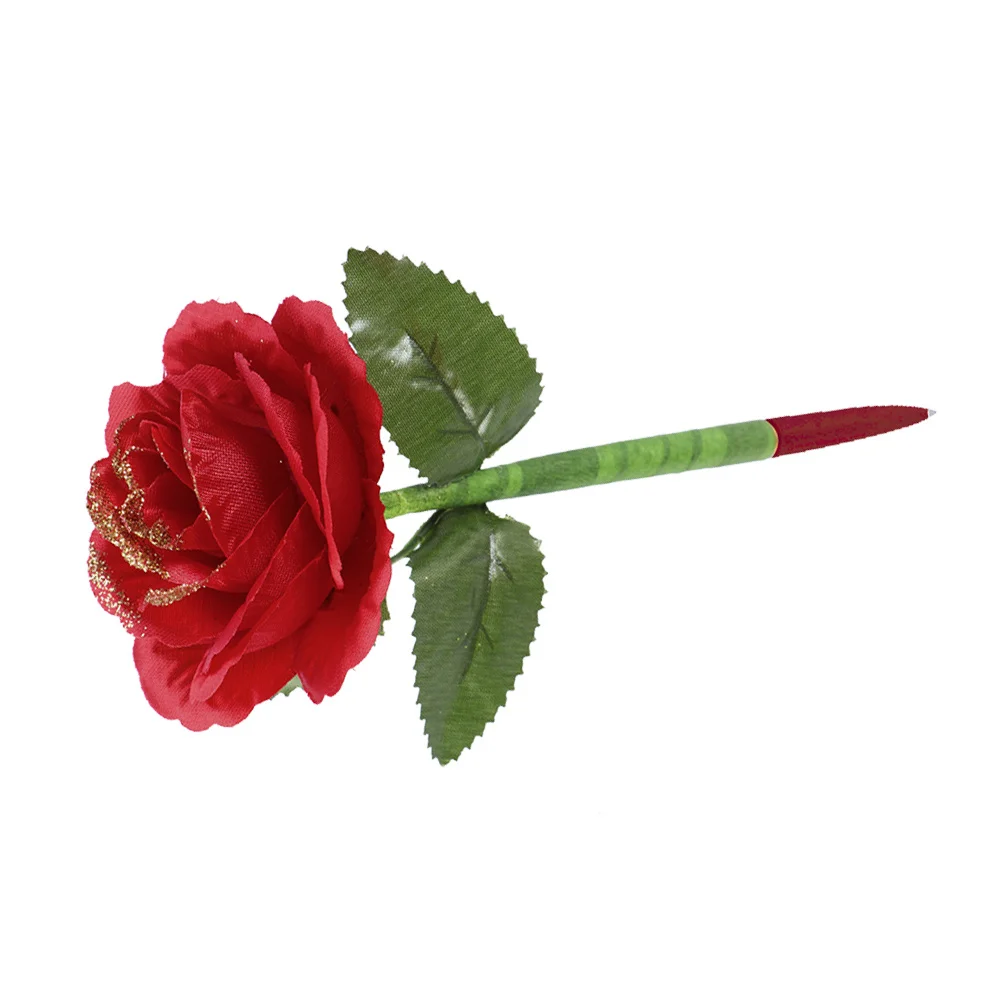 

6 шт., шариковые ручки с имитацией розы, милые детские письменные подарки, студенческие принадлежности, красочные гладкие гелевые ручки