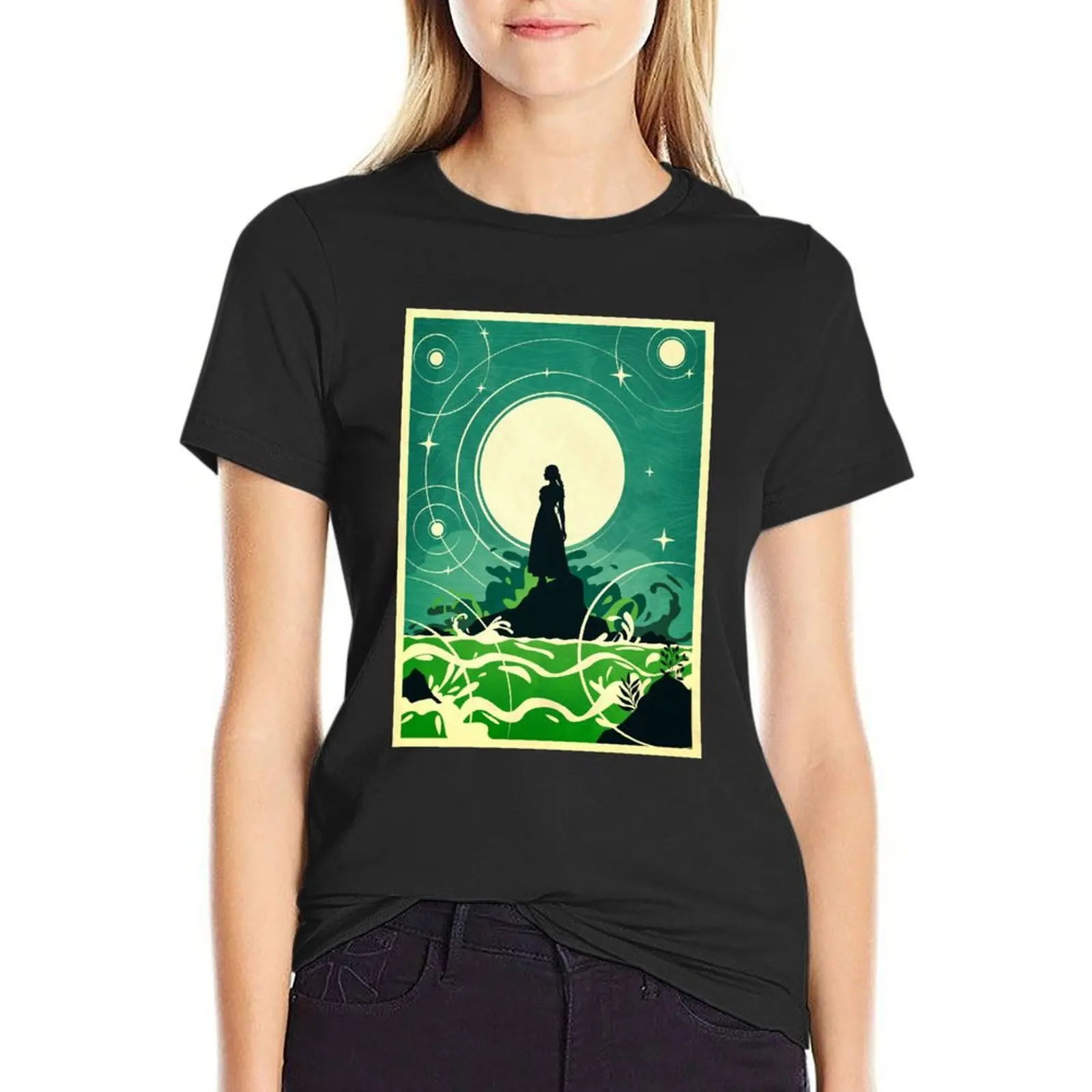 

Braid of the Emerald Sea / Tress of the Emerald Sea T-Shirt animal print customs vintage clothes t shirts for Women