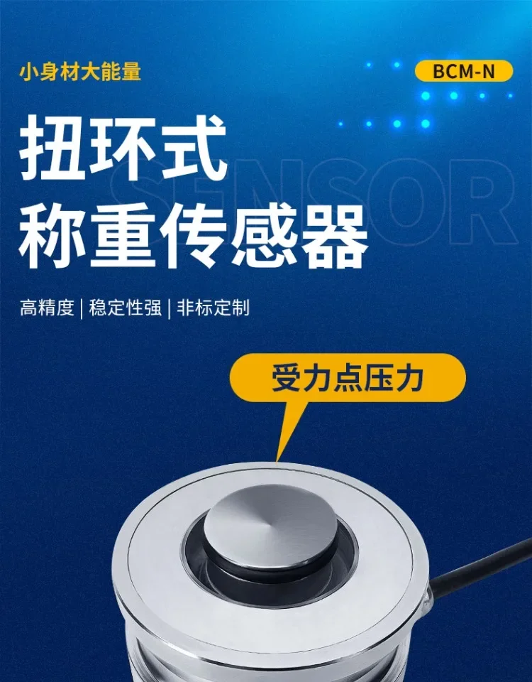 BCM-N Torsion Ring Weighing Sensor High Precision Pressure Weight Gravity Stability Large Range Sensor