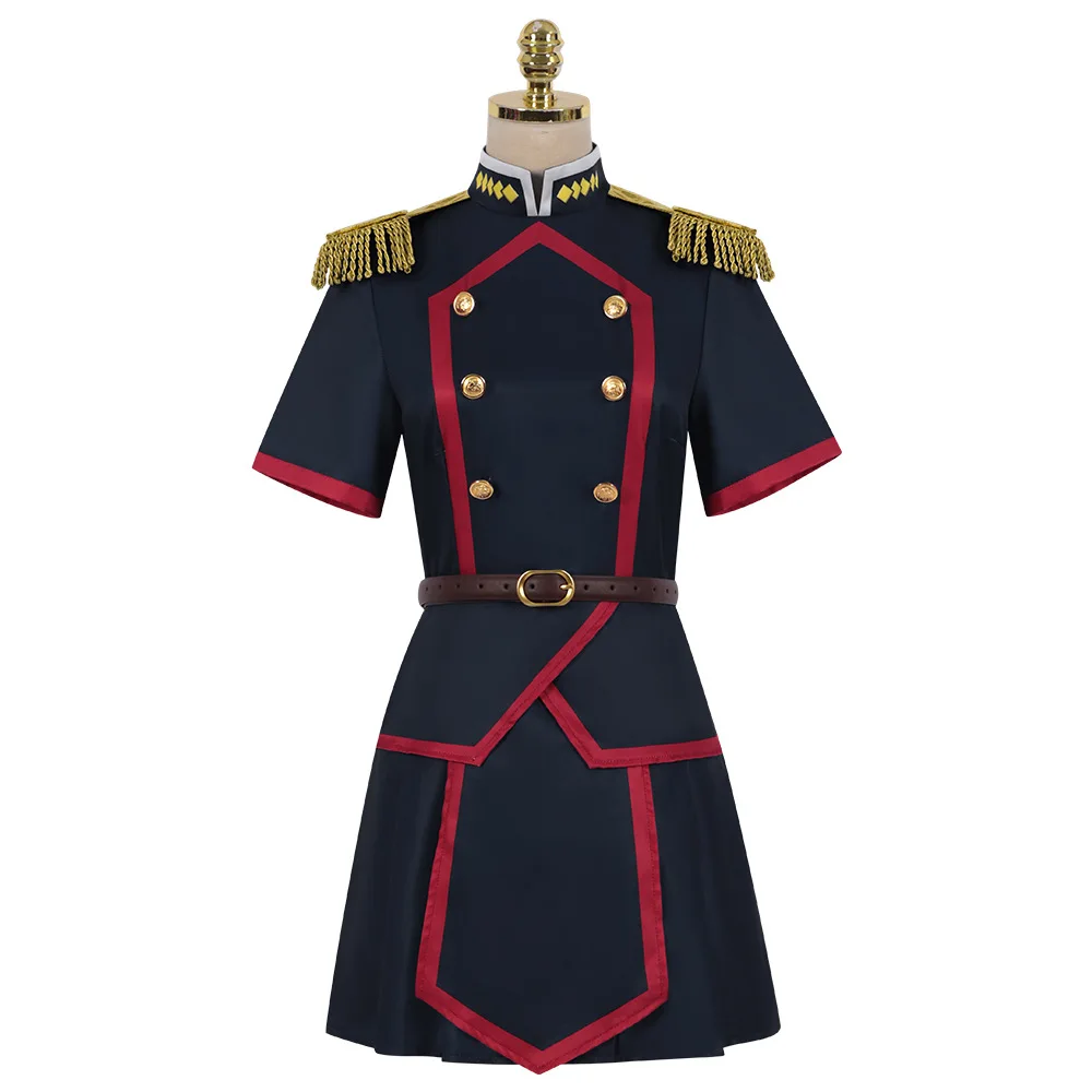 Kyouka Uzen Himari Azuma Cosplay Costume Anime Mato Seihei No Slave Uniform Dress Skirt Gloves Stockings Chained Soldier