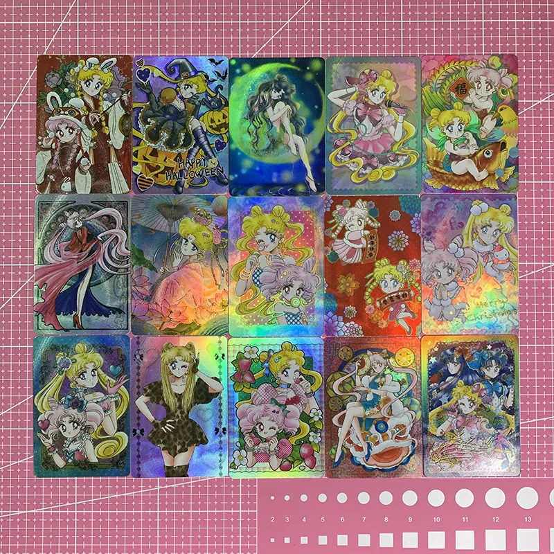 

Набор из 15 коллекционных карточек Sailor Moon Crystal JUMBO для самостоятельной сборки: аниме-подарок с героями мультфильмов