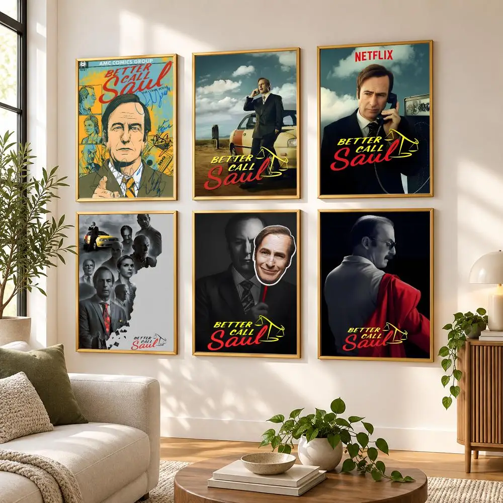 Classic Movie Better Call Saul TV Series Poster HD art sticky wall waterproof home living room bedroom bar aesthetic decoration