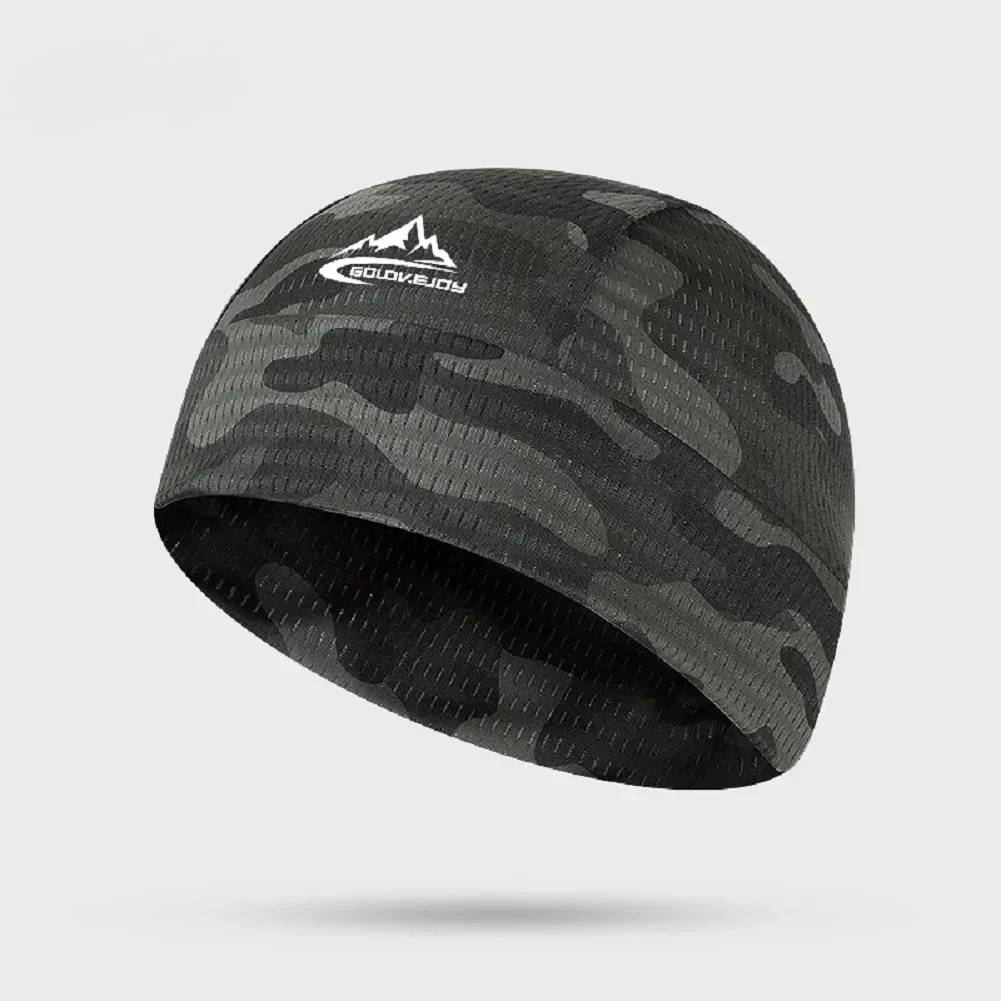 Berretto da ciclismo ad asciugatura rapida Fodera per casco da motociclista Bike Summer Riding Cappello anti-sudore Tessuto a rete antivento per