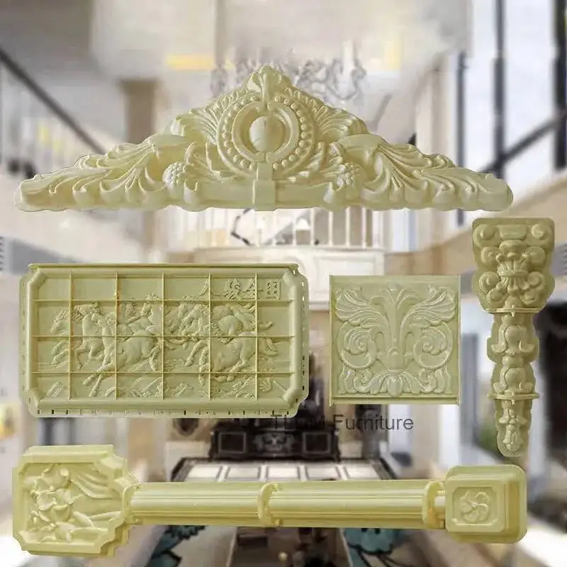 

Villa Exterior wall Relief Flower Mold Cement Mountain Flower Mold Window Wall Decoration Wall European Flower Pendant Template