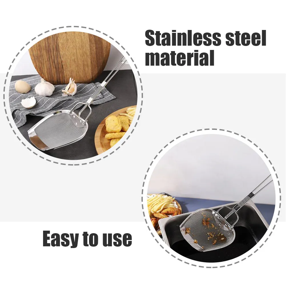 

1 шт. Шумовка-сито из нержавеющей стали с длинной ручкой для жарки, приготовления пасты и лапши