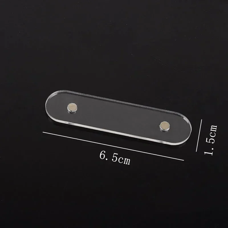 10/100 قطعة أظافر صناعية نصائح عرض موقف مع المغناطيس شفافة ممارسة الاكريليك هلام حامل طلاء الأظافر قطاع مانيكير عرض أدوات