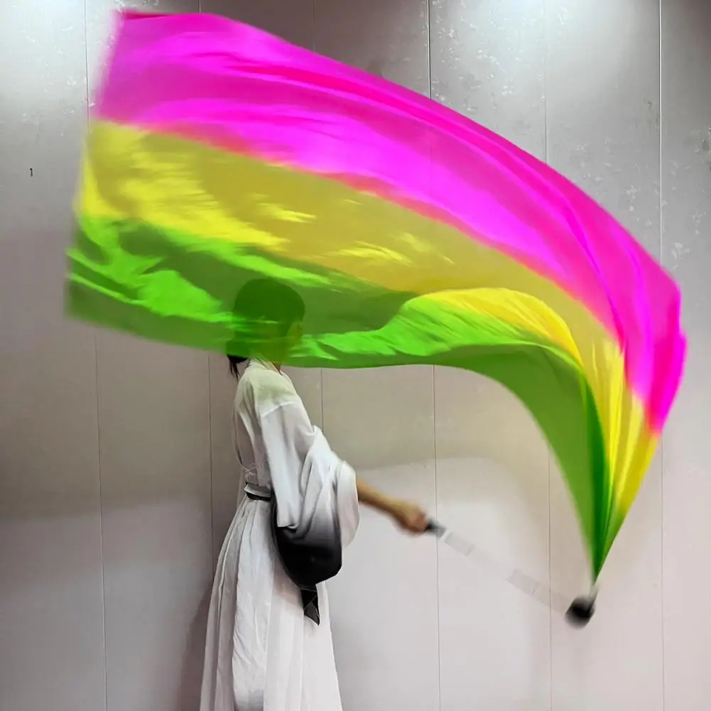 الرقص الشرقي يلوحون وشاح وشاح حريري فو مع كرة بوي رمي كرات وشاح بوي غاسل ملون حريري العلم الشريط غاسل #3