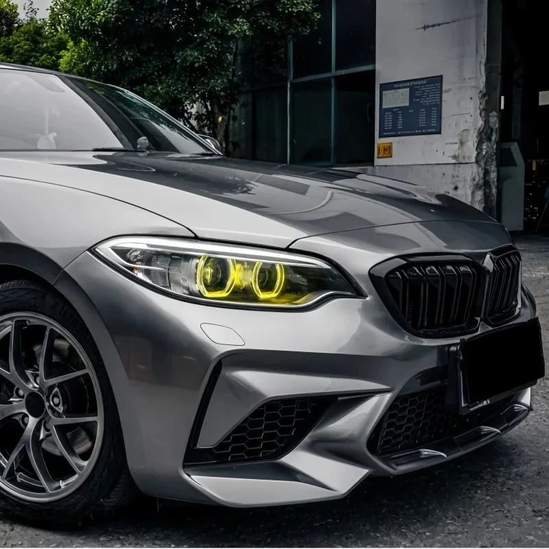 

Modified Front Bumper Rear Bumper Grille Side Skirt Back Lip Four Tail Throat for 14-21 2 Series F22 Auto Accessories