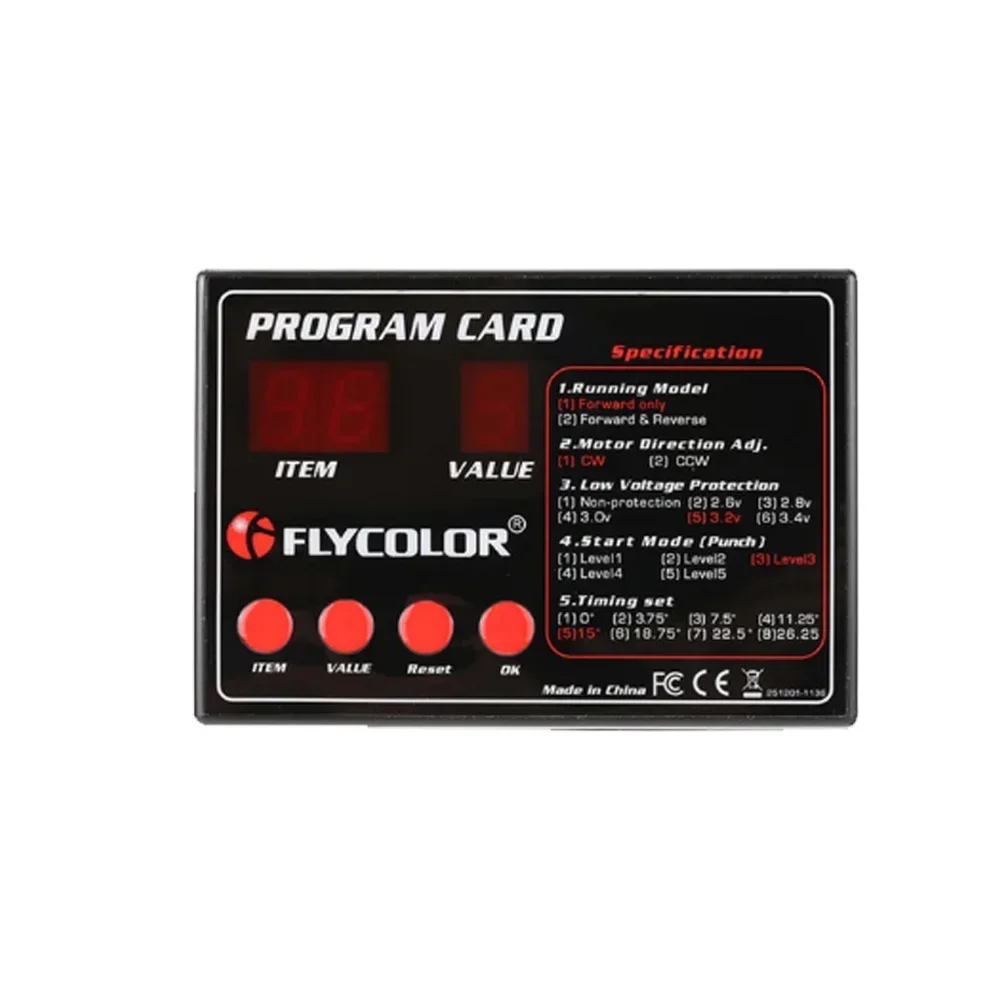 Flycolor lightning 18A 25A 35A 45A water-proof car ESC 2-3s for RC 1/10 1/16 1/18 cars brushless electroinic speed controller