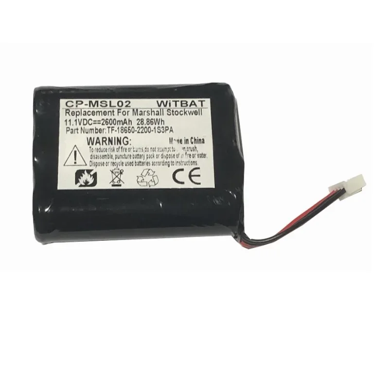 Battery for Marshall Stockwell I II Speaker Gen 1 2 New Li-ion Rechargeable Replacement TF18650-2200-1S3PA,C406A1,C406A3