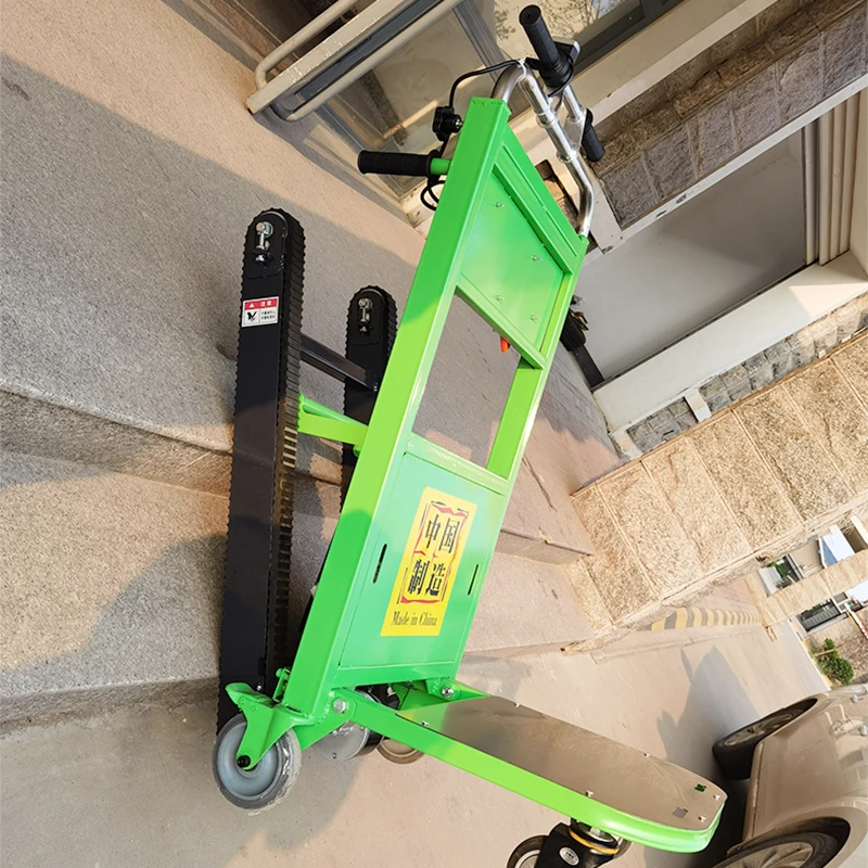 Carro de escalada bonde da escada 120kg, esteira rolante do carrinho de escalada do trole da mão-tipo para cima e para baixo o trole da mão de dobramento do alpinista da escada