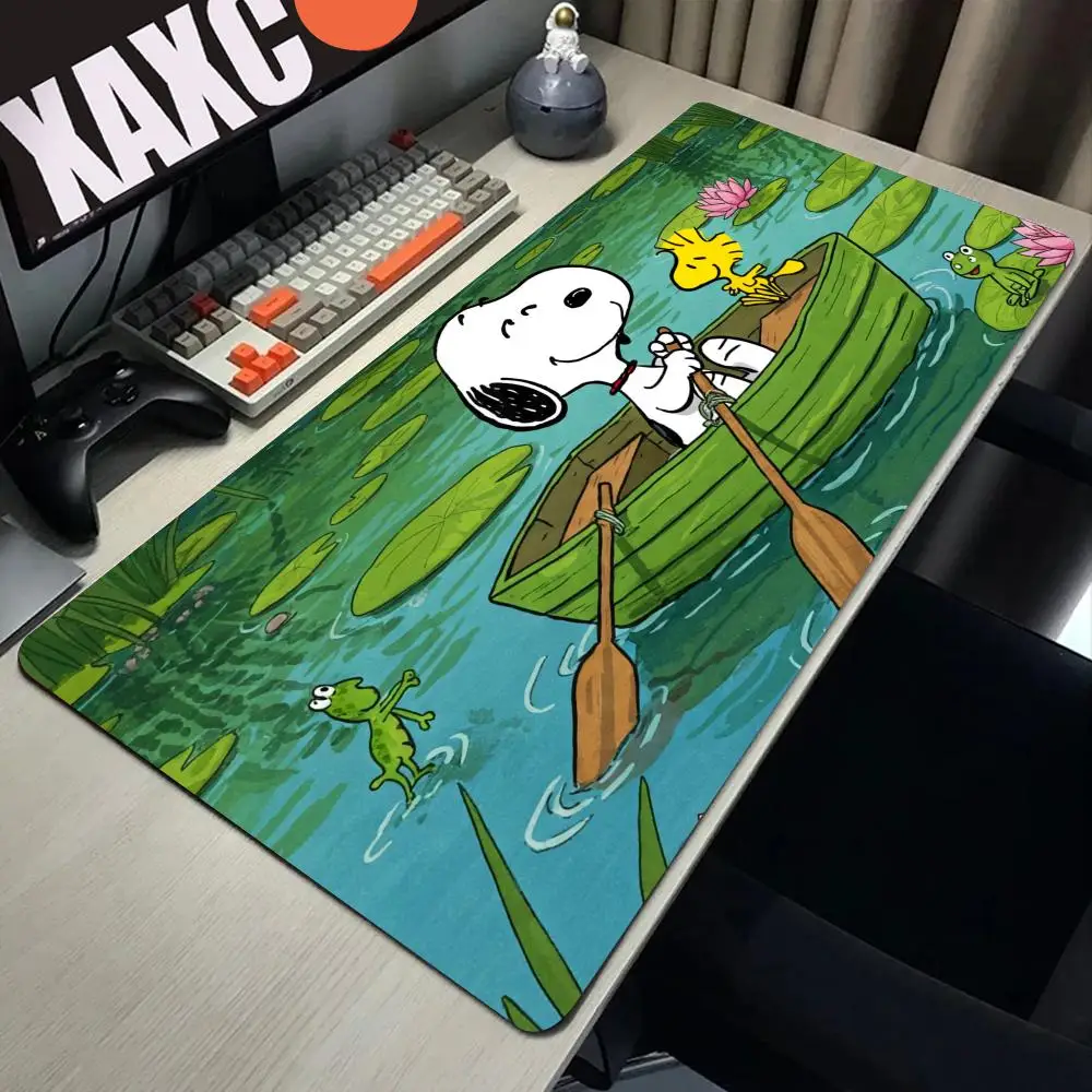 

Cartoon Cute Mousepad HD Printing Computer Gamers Locking Edge Non-slip S-SnoopyS Mouse Pad XXL 90x40cm Keyboard PC Desk Pads