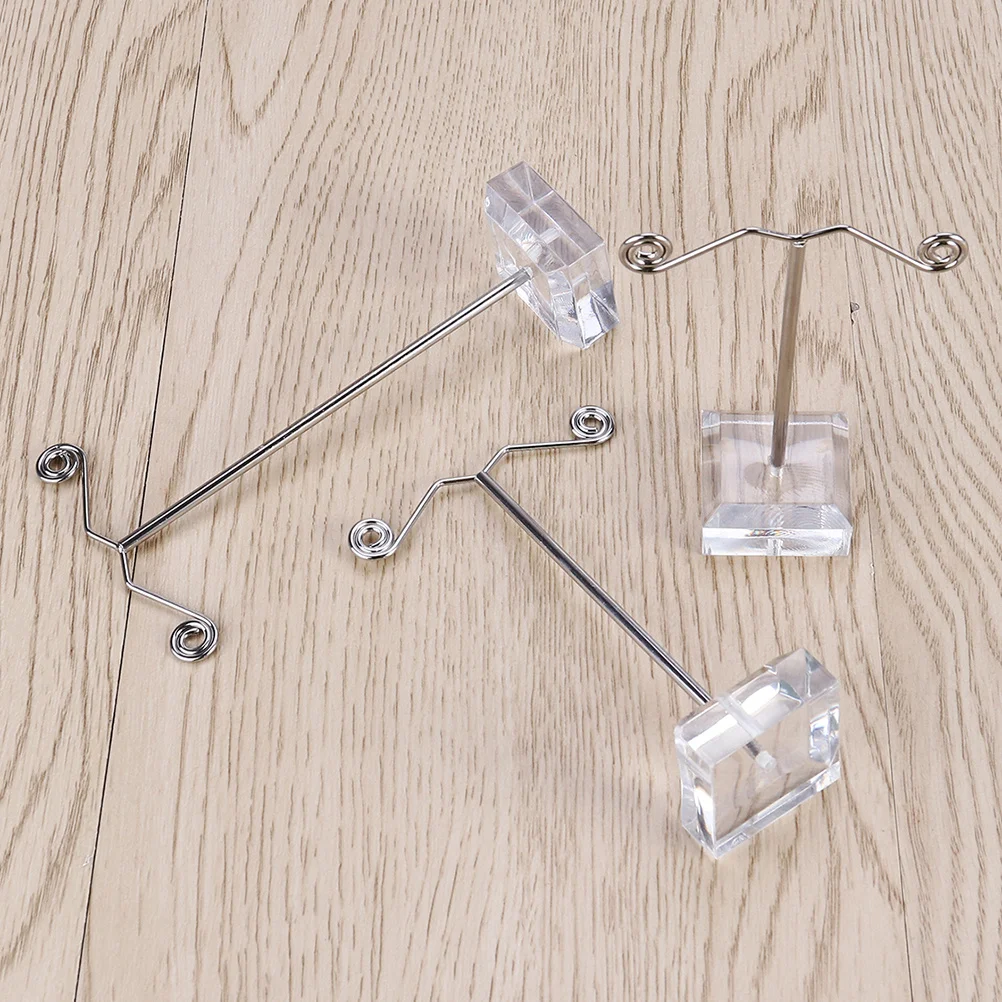 

Mini Acrylic Earrings Stand T Shape Display Holder Transparent Small Size Jewelry Organizer For Studs Storage Rack Display