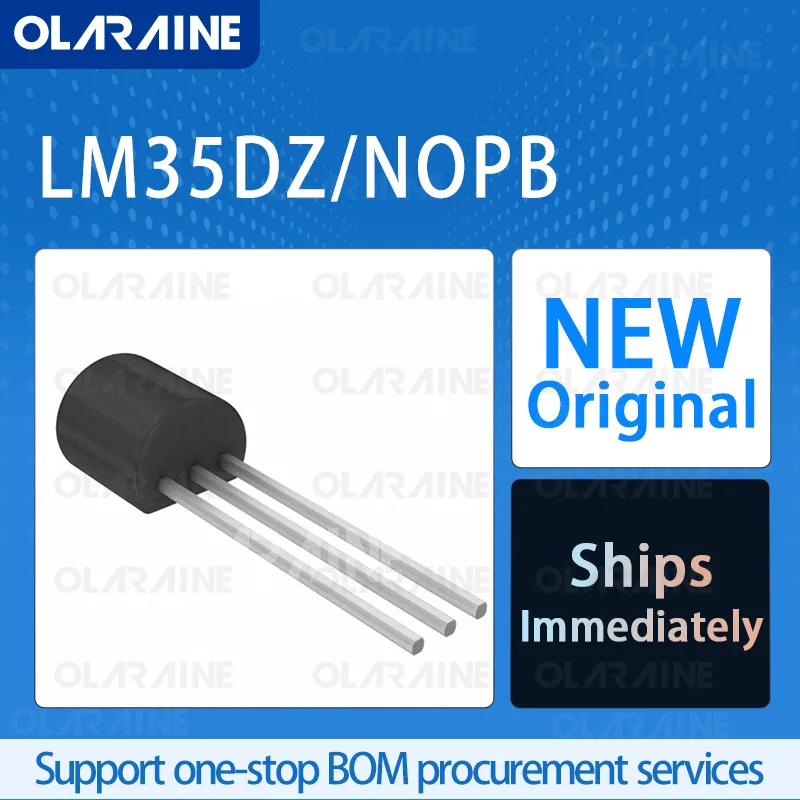 

5/10/100Pcs LM35DZ/NOPB TO-92-3 original ic chip A temperature sensor is mounted on the board RoHS Accuracy /-0.5 C Voltage-30 V