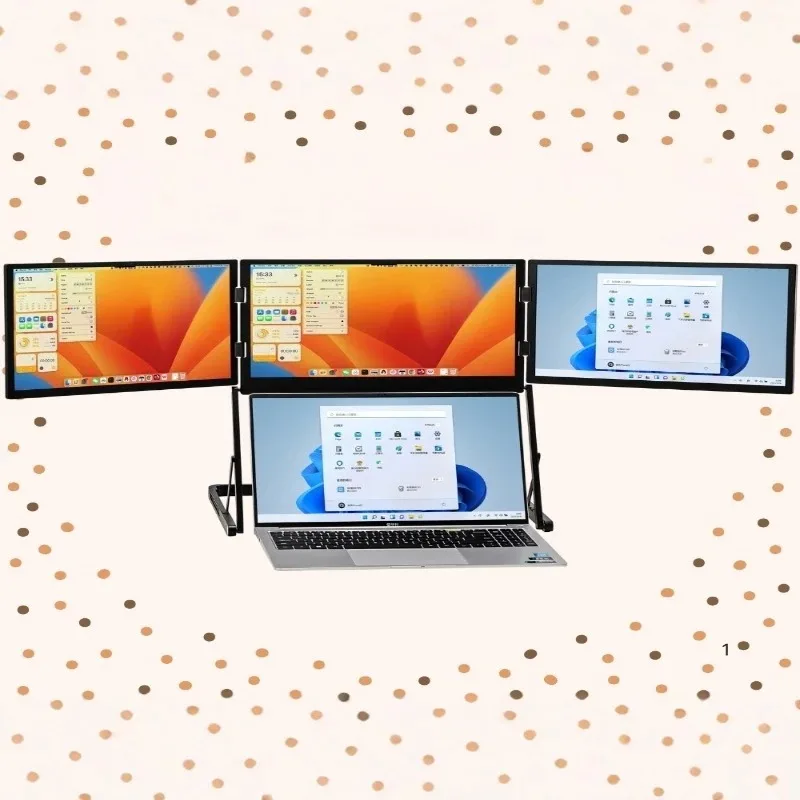 Portable monitor notebook external foldable dual screen convenient