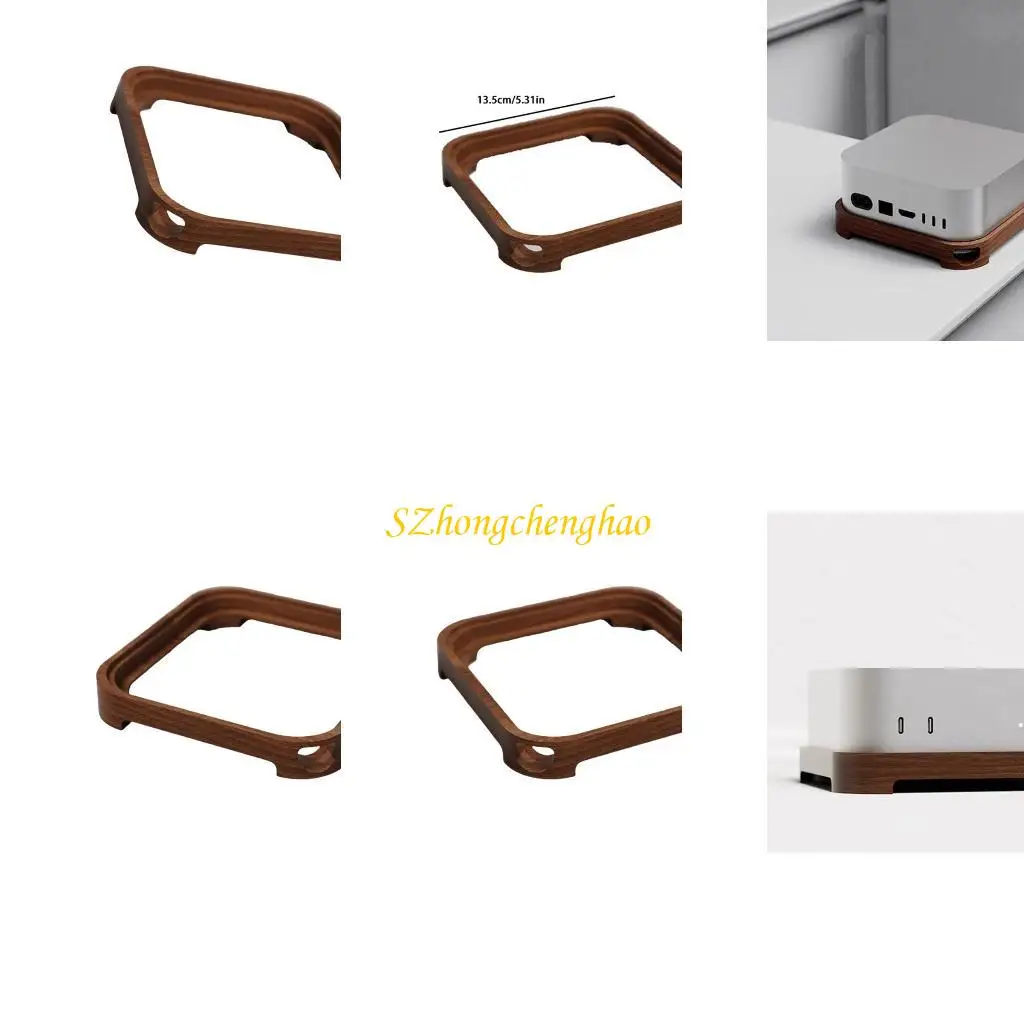 

Walnut Space Saving Desk Mount for mini 2024 with Enhanceds Heat Dissipation 601D