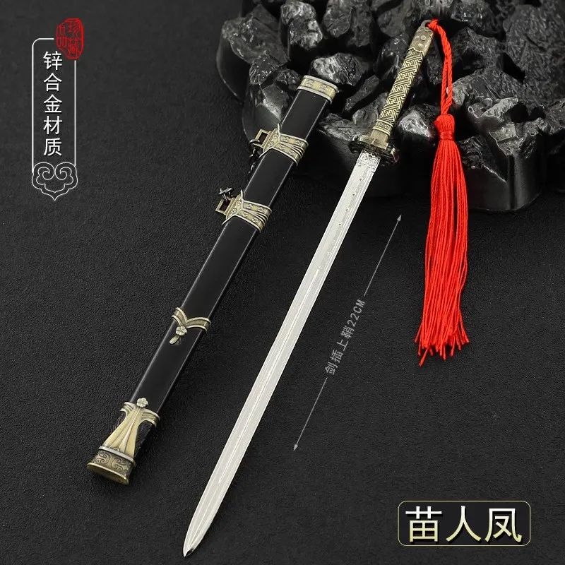 

1/6 Soldier Miniature Cold Weapons Sabre Miao Family Sword High Quality Model Toy Fit 12'' Action Figure Body In Stock