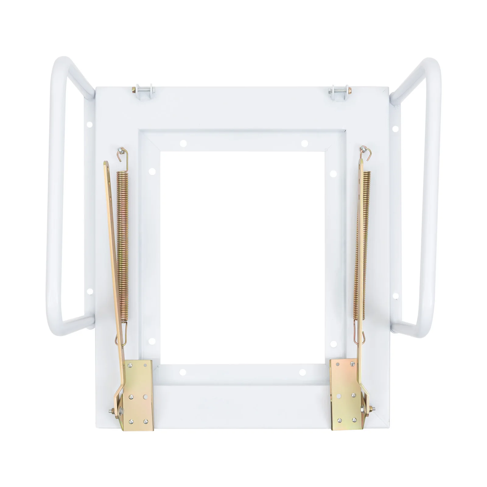 سلم علوي قابل للطي بطول 12.5 قدم، خطوات سحب للأسفل، متينة وموفرة للمساحة ومضادة للانزلاق، شديدة التحمل، سهلة الوصول للمنزل، المرآب العلي