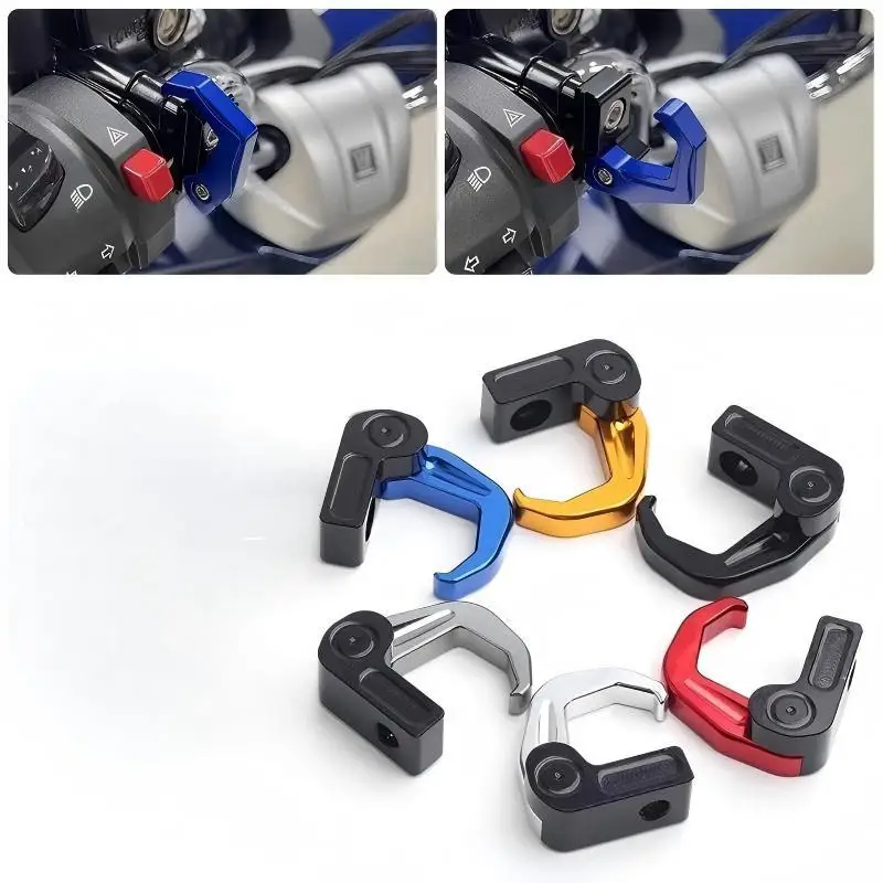 Motorcycle Helmet Holder CNC Aluminum Luggage Bag Hook Holder Hanger Hooks Motorbike Scooter Helmet Bags Gadget Hooks