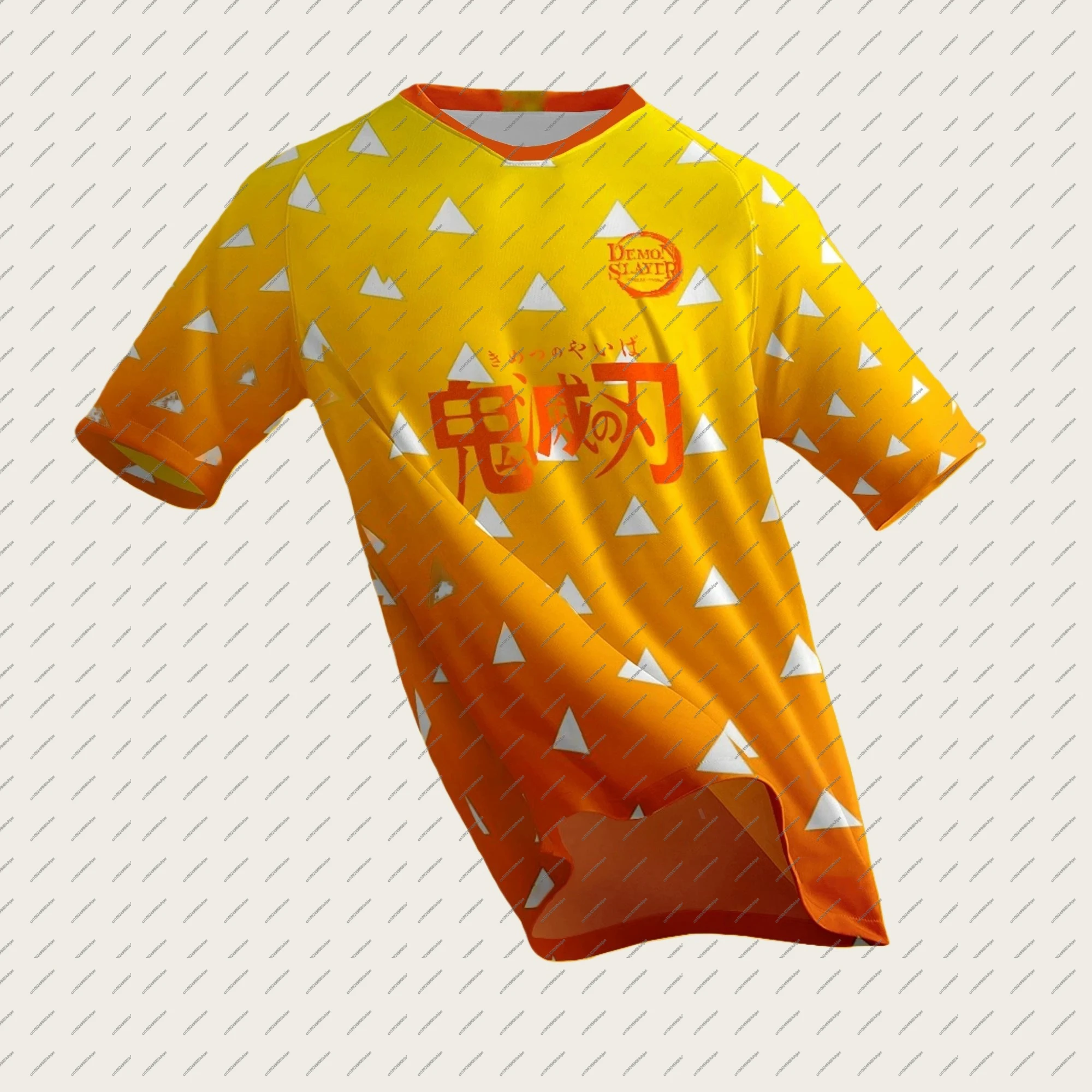 Neue Modische Fußballtrikots Japanische Anime Bandai Demon Slayer Tanjiro Nezuko T-Shirt Sportlich Lässig Herren Kinder Oberteile