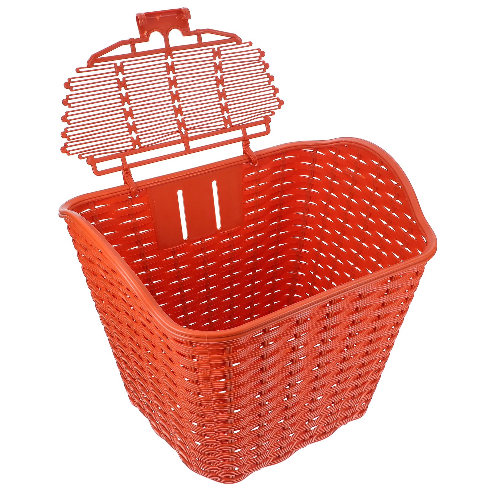 

Electric Bike Basket Waterproof Plastic Storage Box Lid Front Bar Container for Commuting Outdoor Adventures Two-Seater E-Bike