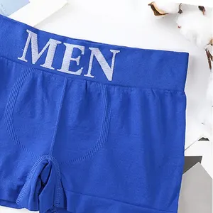 5 pieces Men's Boxer High Elasticity Smooth Color Comfortable Breathable Panties 6 Main Sales Box Cuekas - №1